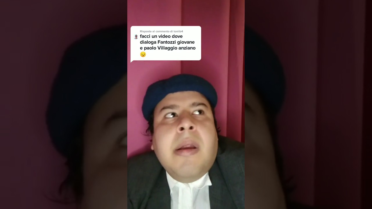 Risposta TikTok - Paolo Villaggio parla con Ugo Fantozzi (12 Gennaio 2021)