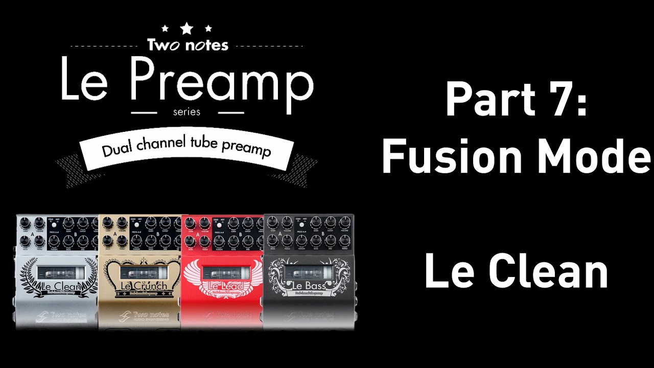 A lead tone with a clean pedal? Yes you can with the Le Clean's fusion mode.