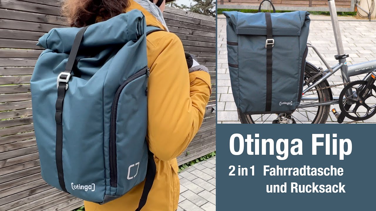 Otinga Flip 2-in-1 Fahrradtasche-Rucksack