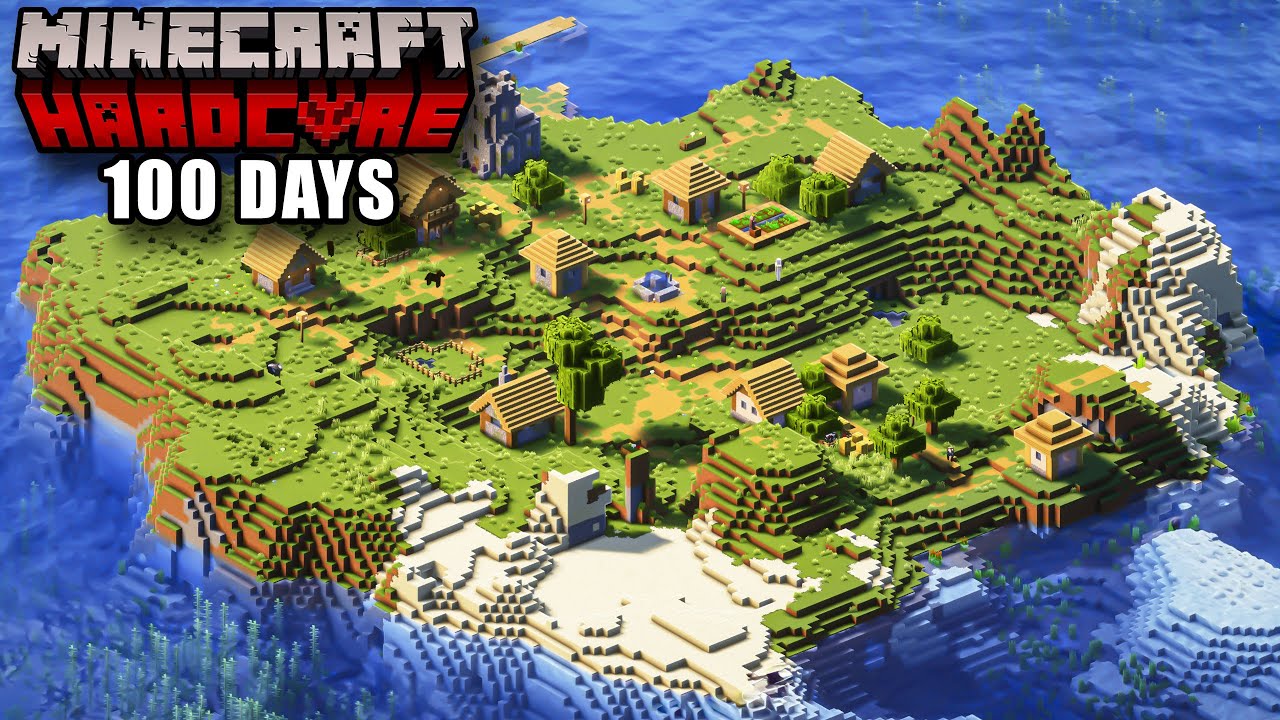 Я выжил 100 ДНЕЙ на НЕЗАБУДИМОМ острове в Minecraft HARDCORE