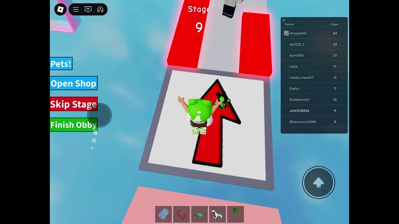 Roblox obby simulator gameplay iPad