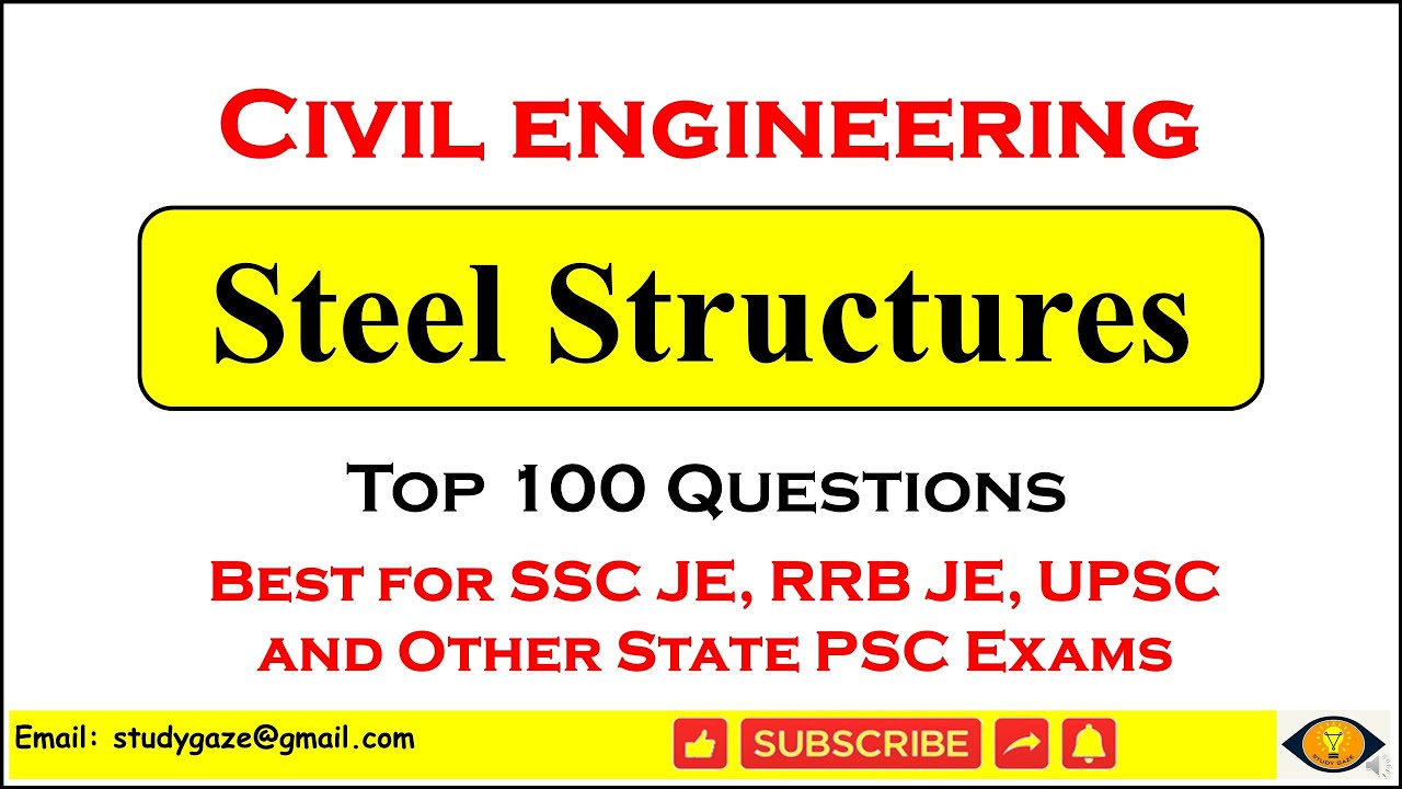Steel structures MCQ | Design of steel structure MCQ | SSC JE civil engineering | bpsc lecturer |