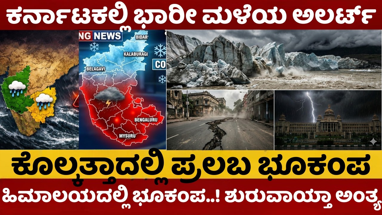 Kolkata Earthquake | ಕೊಲ್ಕತ್ತಾದಲ್ಲಿ 6.1 ತೀವ್ರತೆಯ ಭೂಕಂಪ | ಕರ್ನಾಟಕದಲ್ಲಿ ಭಾರೀ ಮಳೆ ಅಲರ್ಟ್‌ | #rainupdate