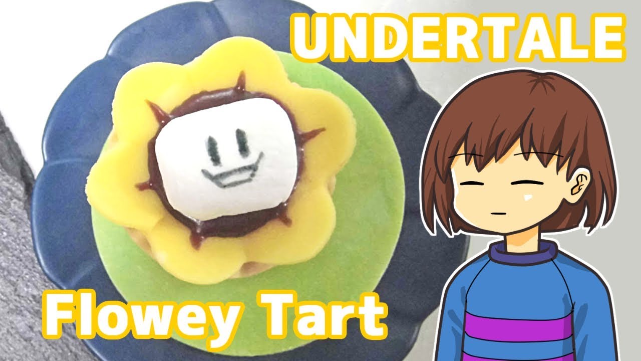 【Undertale】フラウィーのチョコタルト作ってみた【フリスクと一緒】Flowey Tart