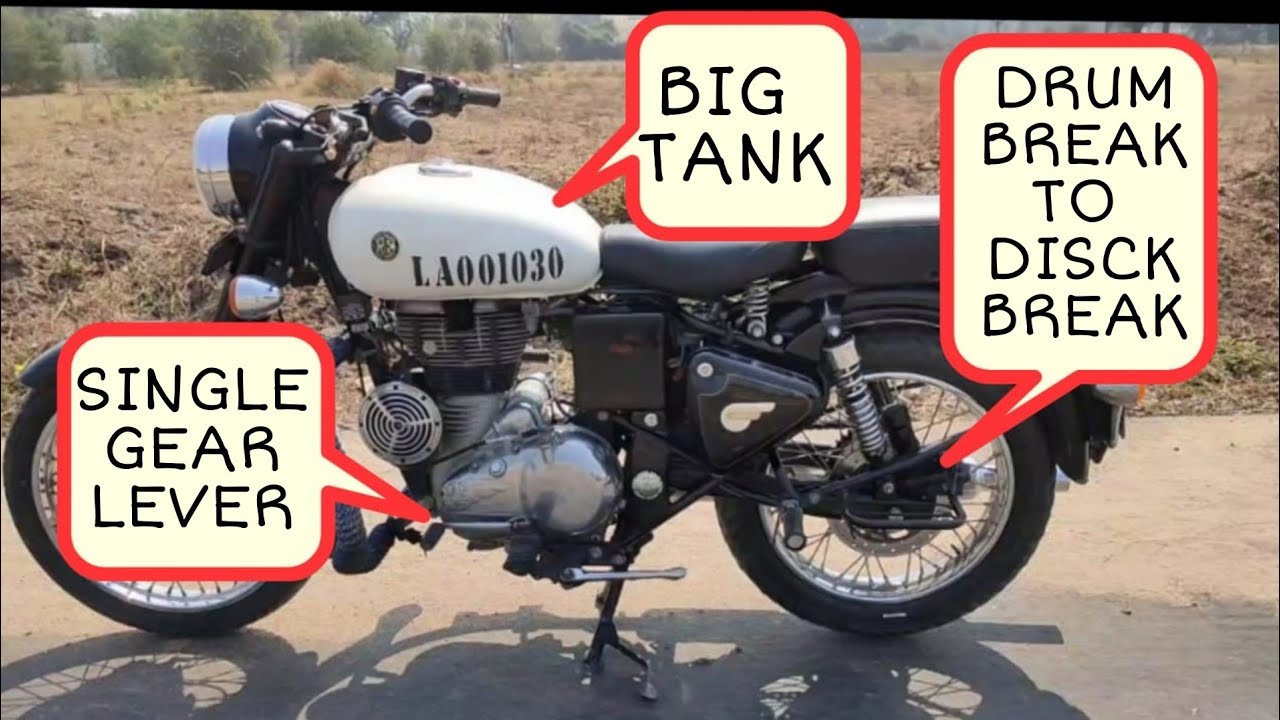 Classic 350 Rear Drum break to  disck break .