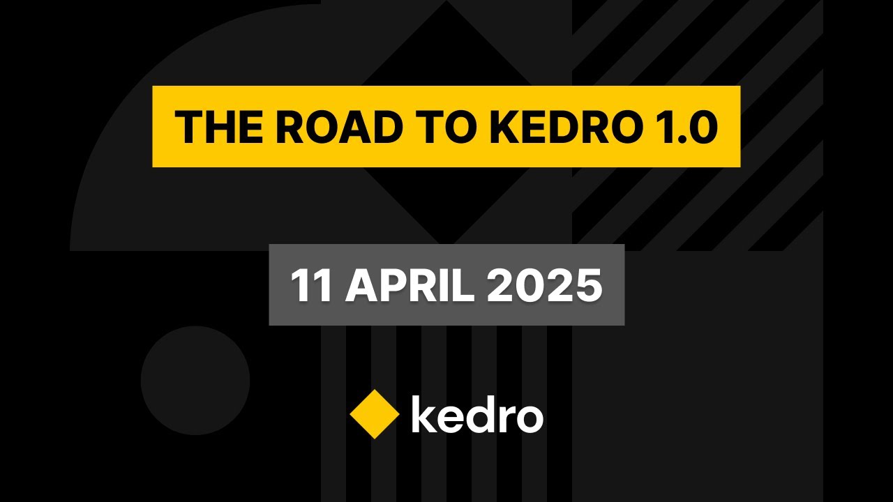 The road to Kedro 1.0