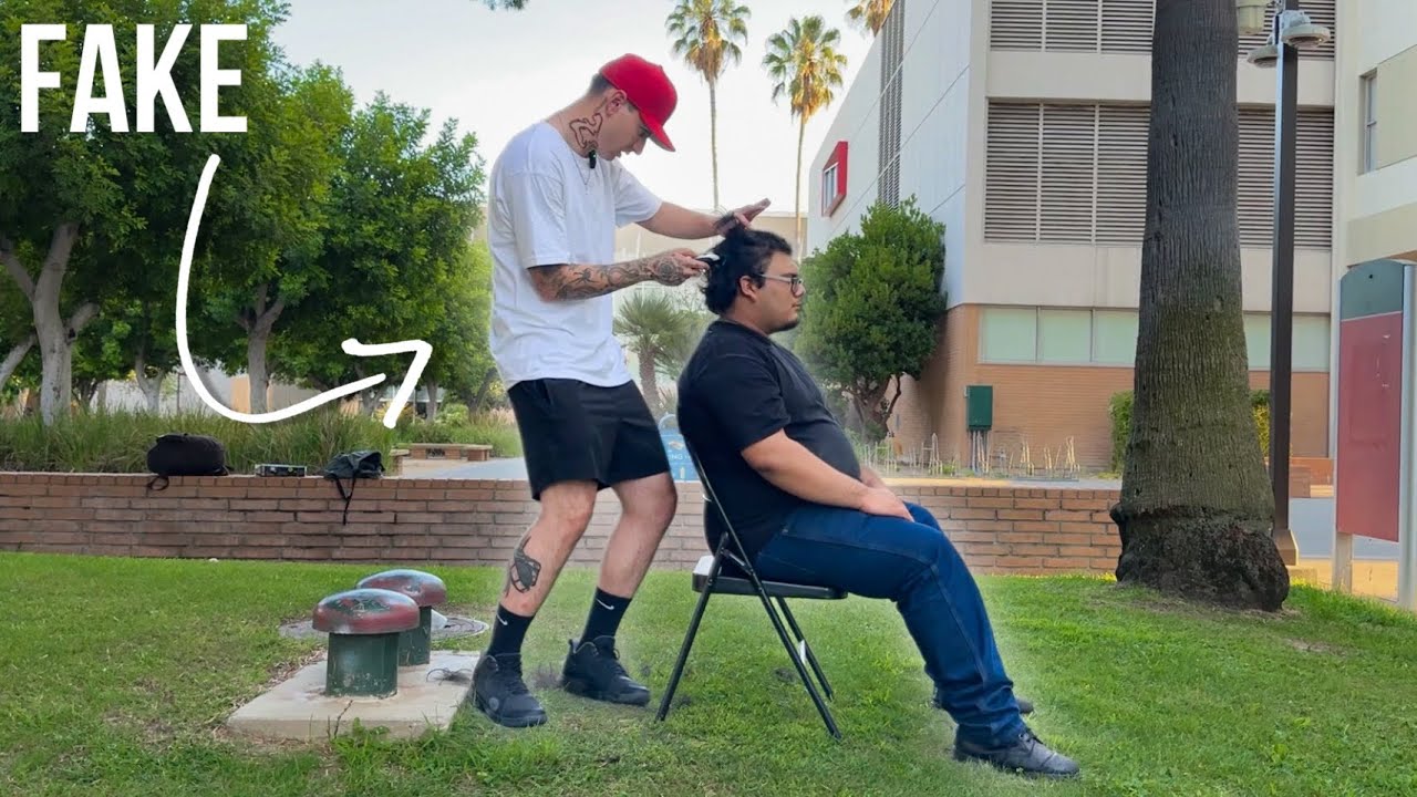 Giving Strangers Bad Haircuts As Vic Blends!