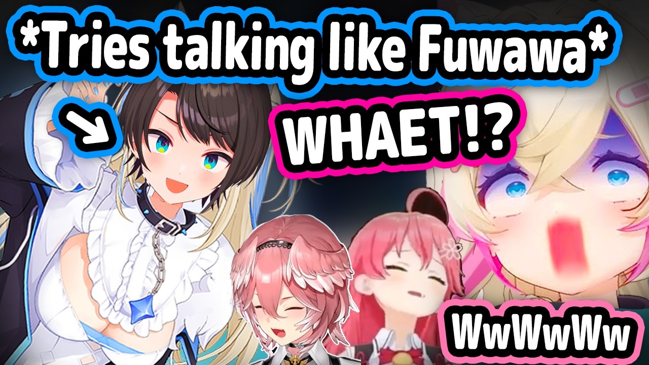 Subaru Tries Copying Fuwawa's Voice and Broke Mococo and Everyone Else With How Bad It Is【Hololive】