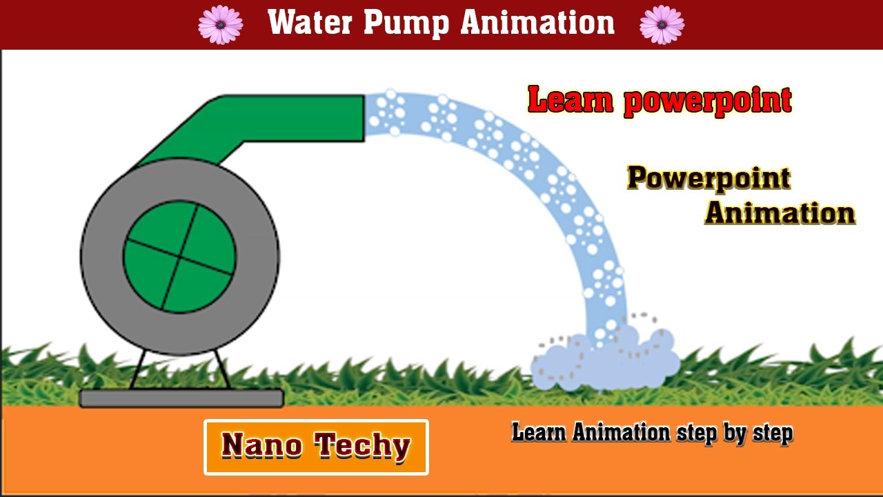 Water Pump animation in easy and effective way 💫|| Creative Animation Tutorial