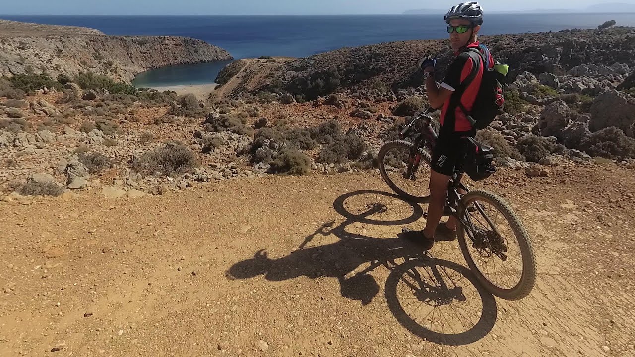 E-bike ride to Menies beach, West Crete