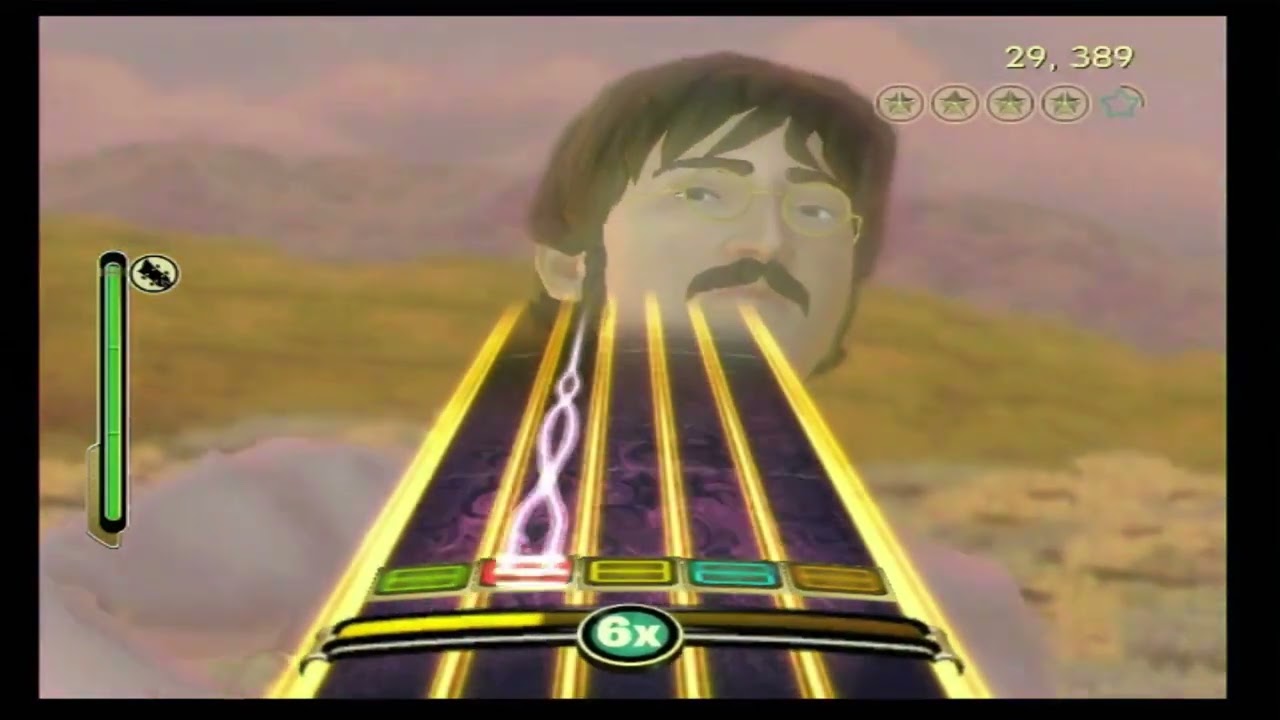 Strawberry Fields Forever - TBRB Custom Expert Guitar FC Gold Stars (Wii Gameplay)
