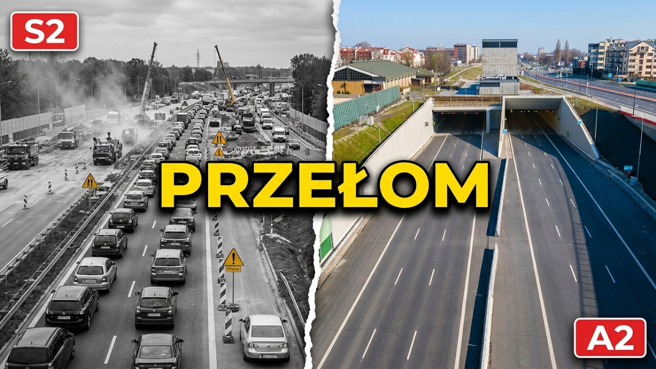 Открытие туннеля на скоростной автомагистрали S2