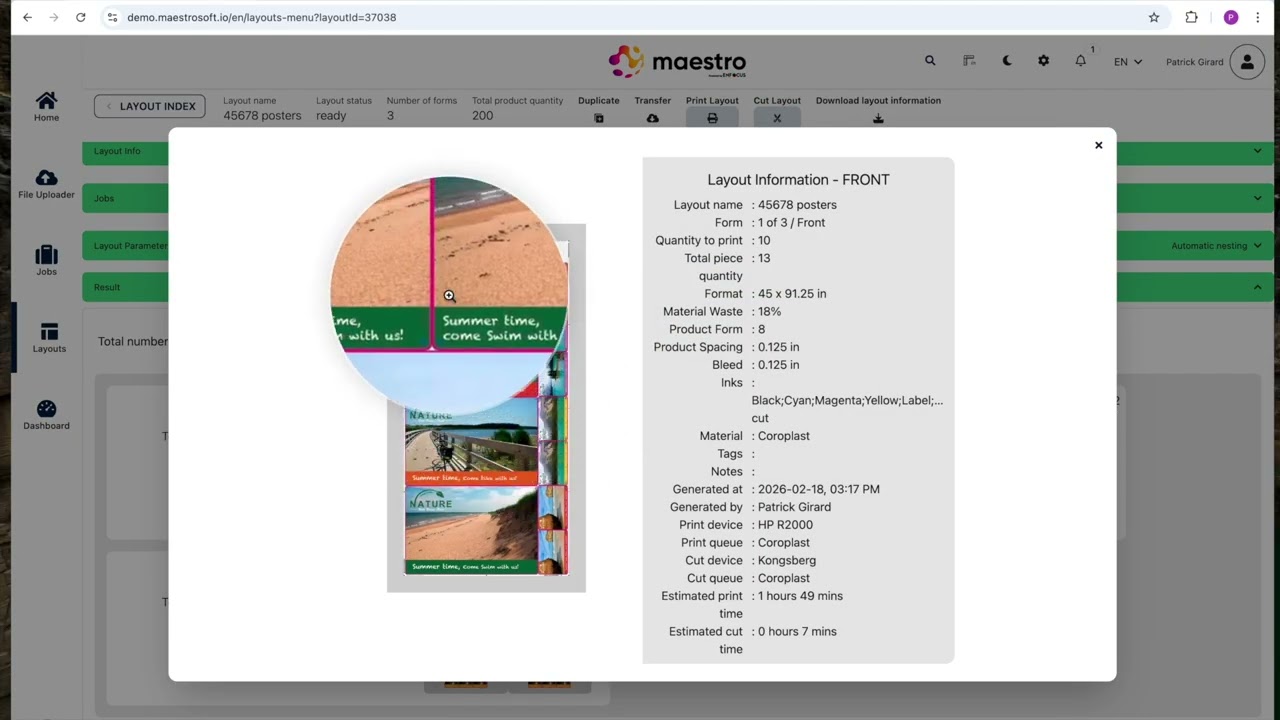 Maestro powered by Enfocus - Cut to format