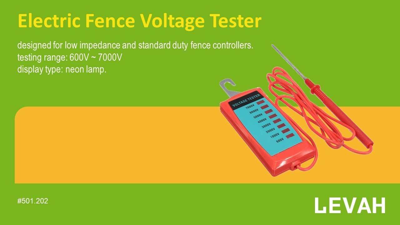 LEVAH -fence line tester, electric fence voltage checker, best fence tester, China supplier