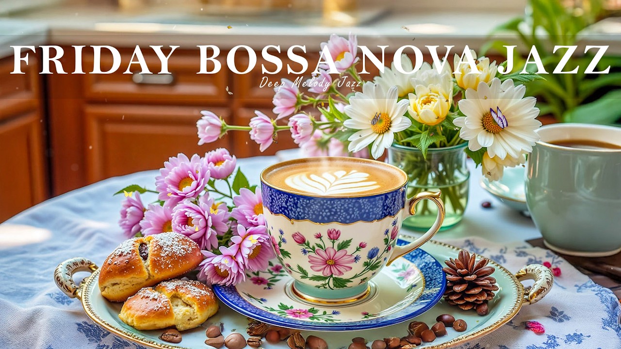 Босса-нова джаз в пятницу ☕ Мягкая музыка кафе для работы, фокуса и отдыха