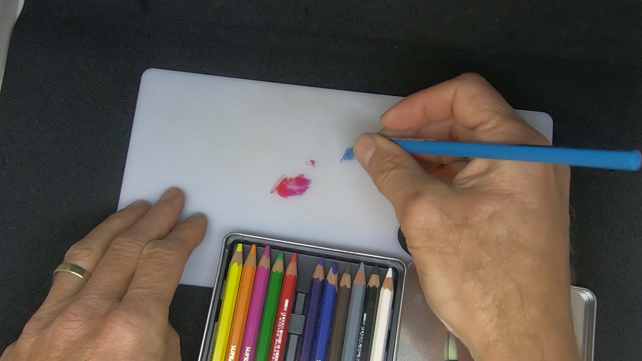 How to use the Caran D'Ache textured palette