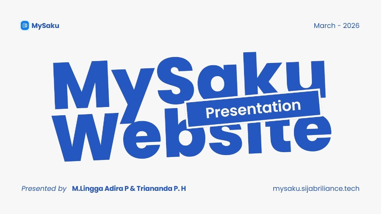 Presentasi Web Pengelolaan Uang Saku (MySaku). Kelompok 16