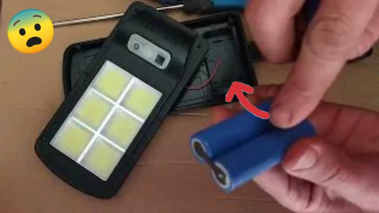 كيفية إصلاح مصباح الطاقة الشمسية🔥 Comment réparer une lampe à énergie solaire😱