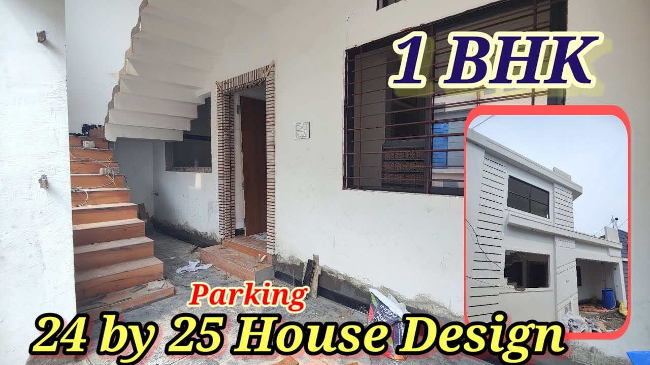 24*25 house plan | 24 by 25 house design in single floor with parking