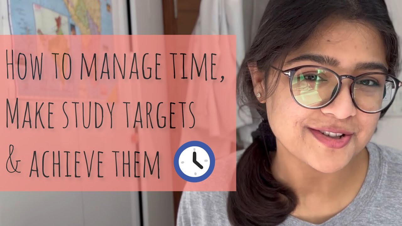 How To Manage Time | Making Study Targets | How To Salvage A Half-Wasted Sunday | Study Vlog