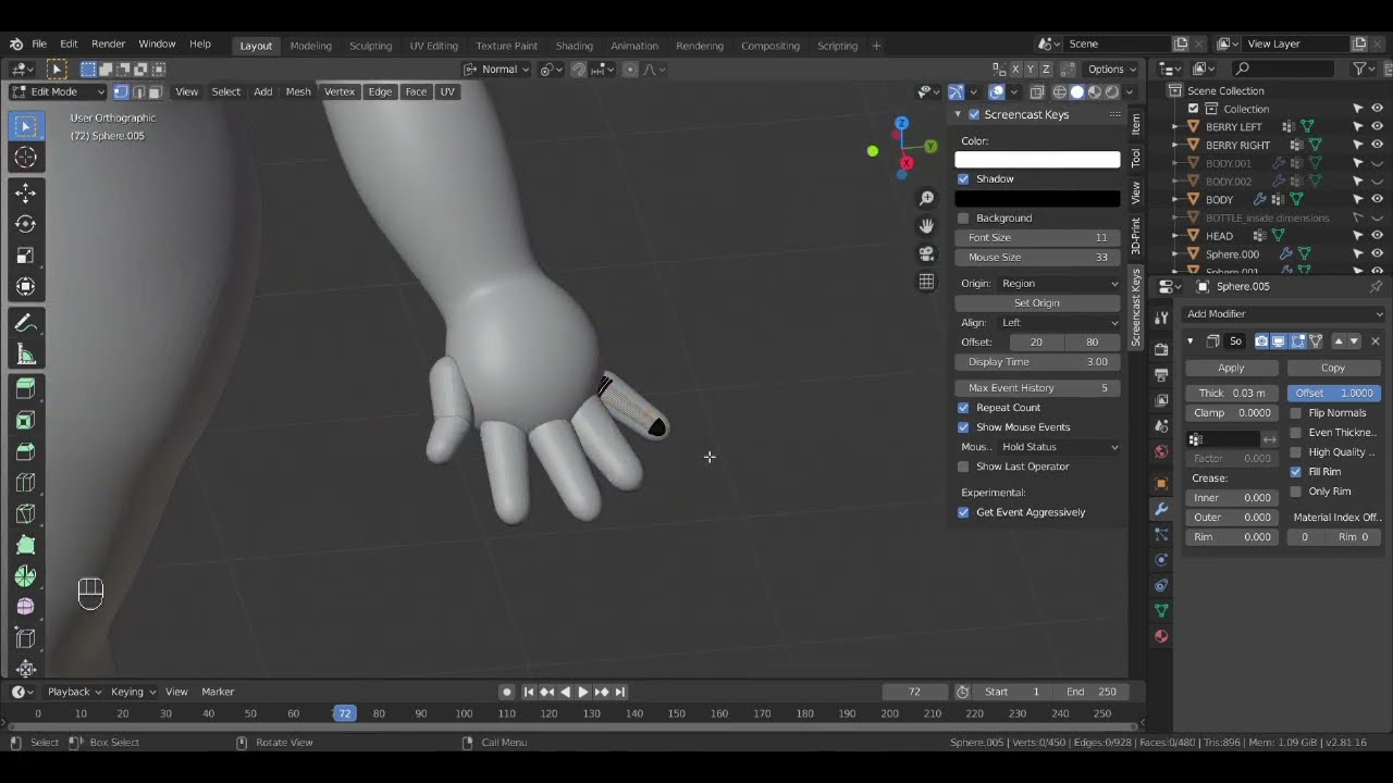 SCULPTING A DESIGNER TOY using Blender: BLUEBERRY FAIRY