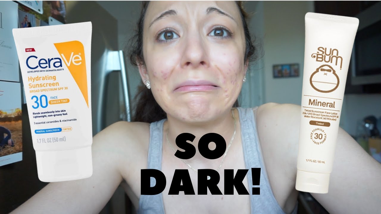 TINTED SUNSCREEN for ACNE-PRONE SKIN | Sun Bum vs. CeraVe