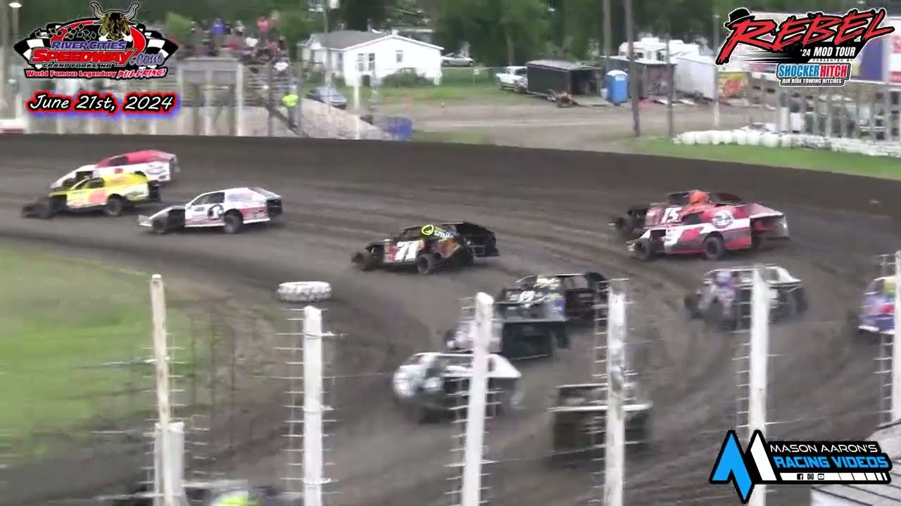 River Cities Speedway WISSOTA Midwest Modified A-Main (Rebel MOD Tour) (6/21/24)