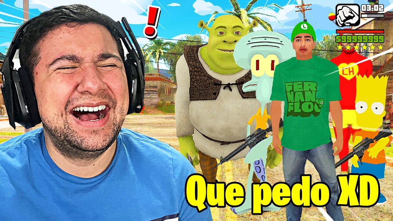 No debí meterle tantos MODS al *GTA* SAN ANDREAS XD