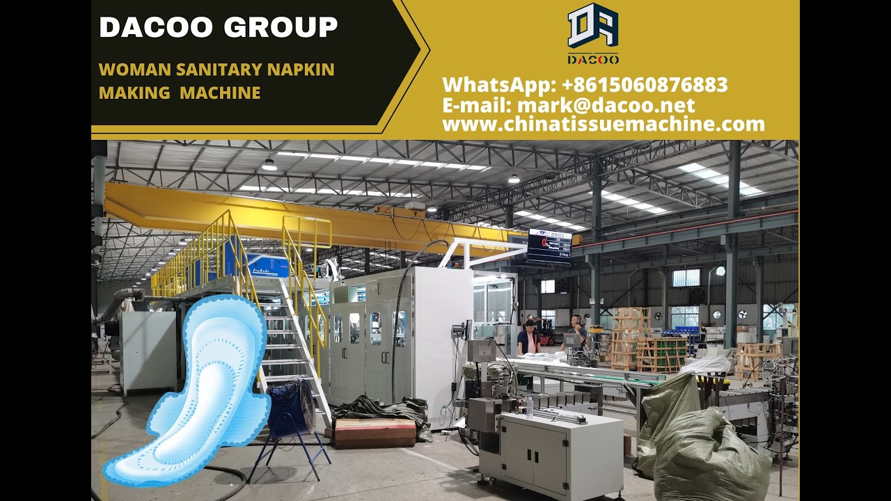 DaCoo Fully Servo Woman Sanitary Napkin Female Pad Making Machine