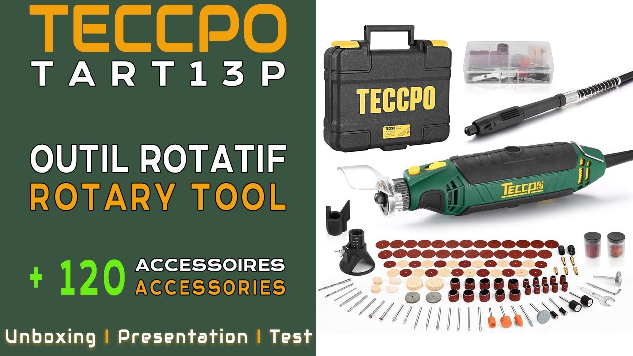 TECCPO TART13P : Outil Rotatif ▶️ Déballage I Présentation I Tests