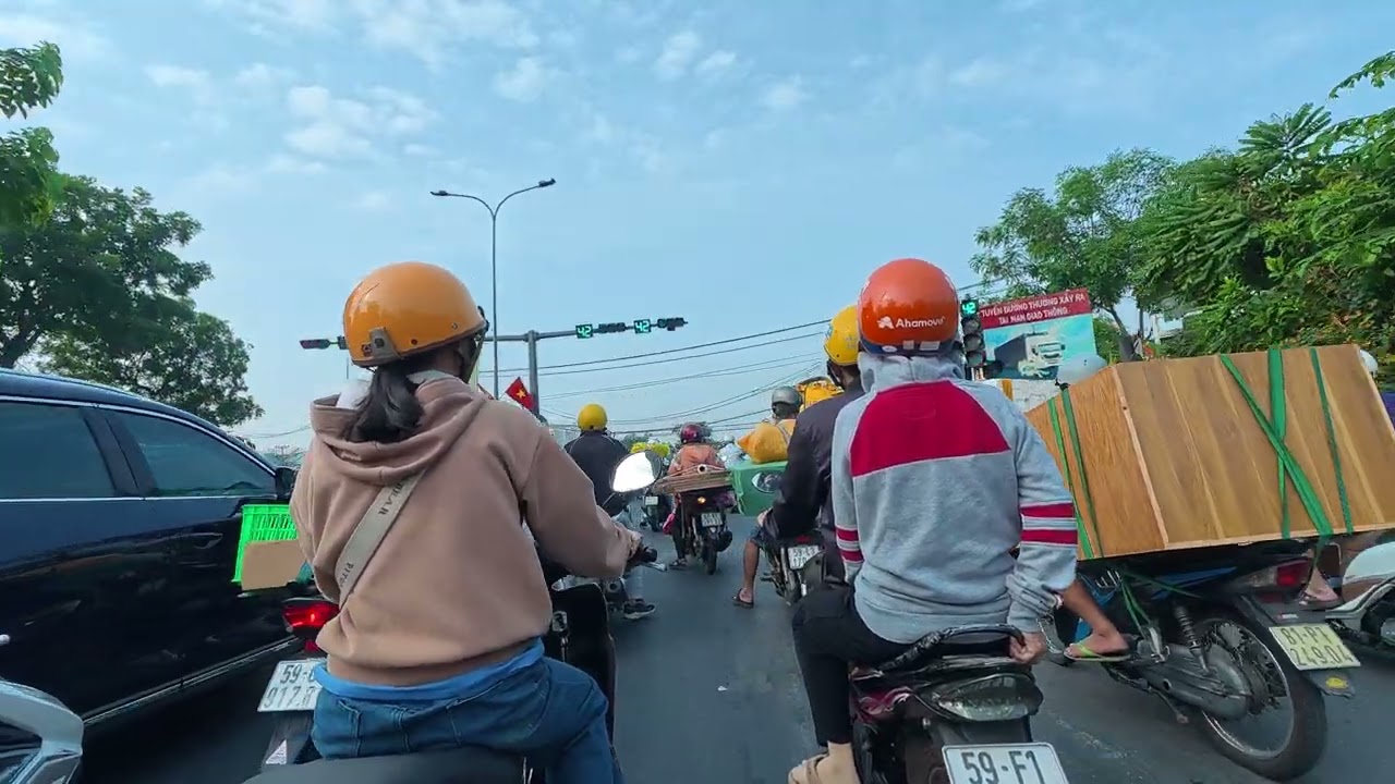 베트남에 거주중인 외국인이라면 피할 수 없는 비자 런 | 호치민-목바이 국경 | clip 1 #오토바이투어 #오토바이 #투어라이딩 #osmoaction6 #베트남 