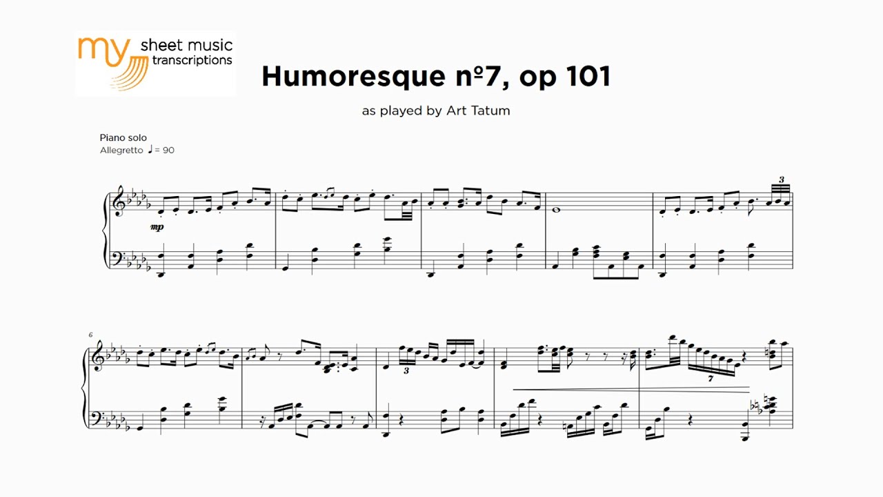 Art Tatum - Dvorak's Humoresque nº7 op 101 (Jazz Transcription)