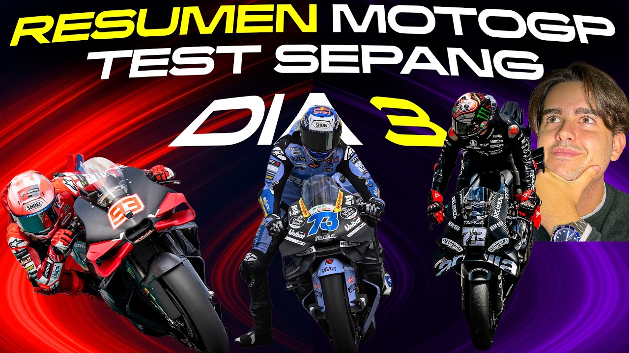 MOTOGP TEST SEPANG 2026 DIA 3 RESUMEN