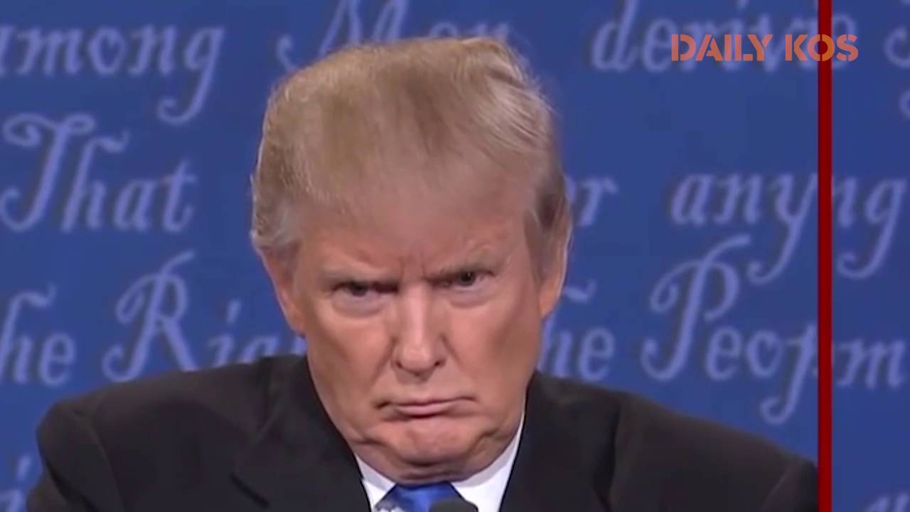 Trump's facial expressions during debate