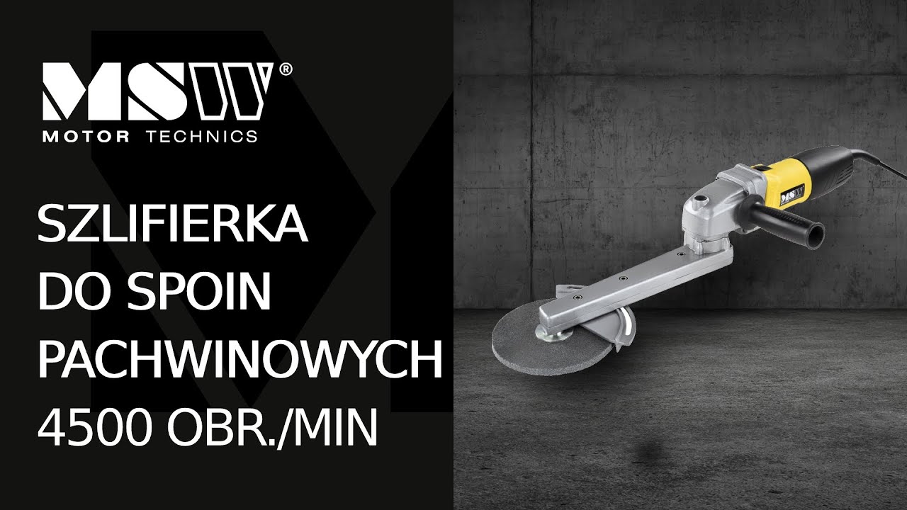 Szlifierka do spoin pachwinowych MSW Motor Technics MSW-FIL900S | Prezentacja produktu