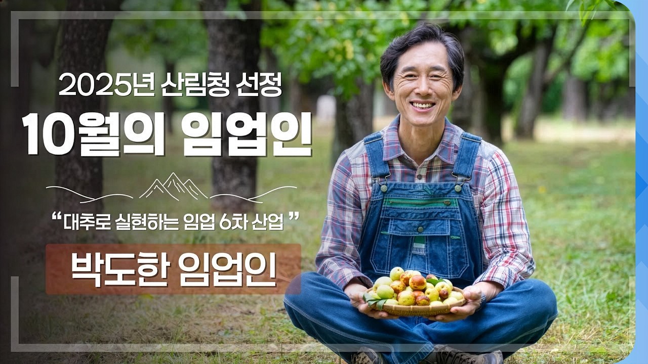 [#이달의임업인] 대추로 실현하는 임업 6차산업! 박도한 임업인