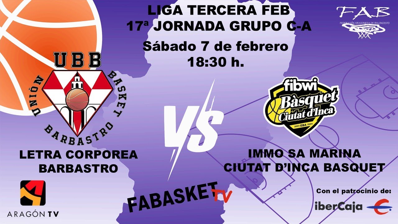 LETRA CORPOREA BARBASTRO vs IMMO SA MARINA CIUTAT D'INCA BASQUET