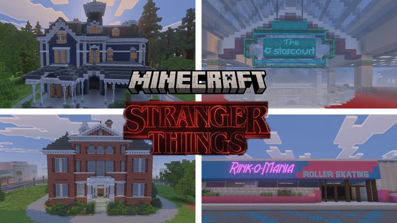 All Stranger Things Iconic Location in Minecraft x Stranger Things | Minecraft Bedrock Map