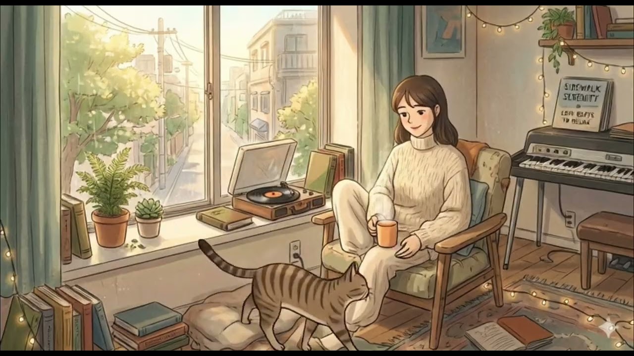 🌿 Sidewalk Serenity - Lofi Hip Hop Mix [Relax / Study / Sleep]