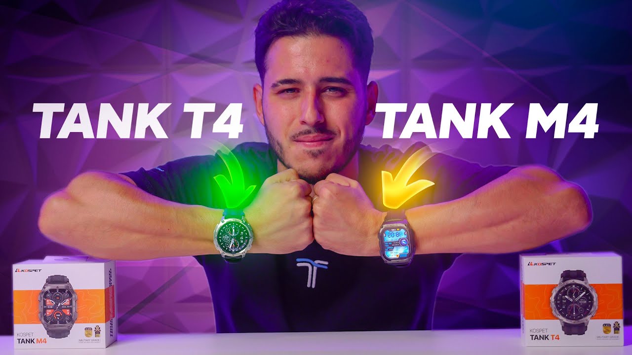 ¿Puede un smartwatch de 185 € competir con un Garmin de 500 €? Probamos el KOSPET Tank T4 y M4.