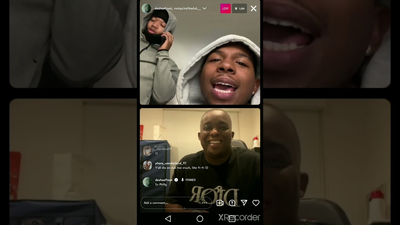 DESHAE FROST & DUB HILARIOUS LIVE😀😆😂