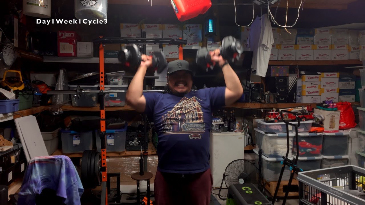 EP. 34: RELOADED! | Starting Cycle 3 with NEW, HEAVIER Weights (Overhead Press) (D1W1C3 55/365)