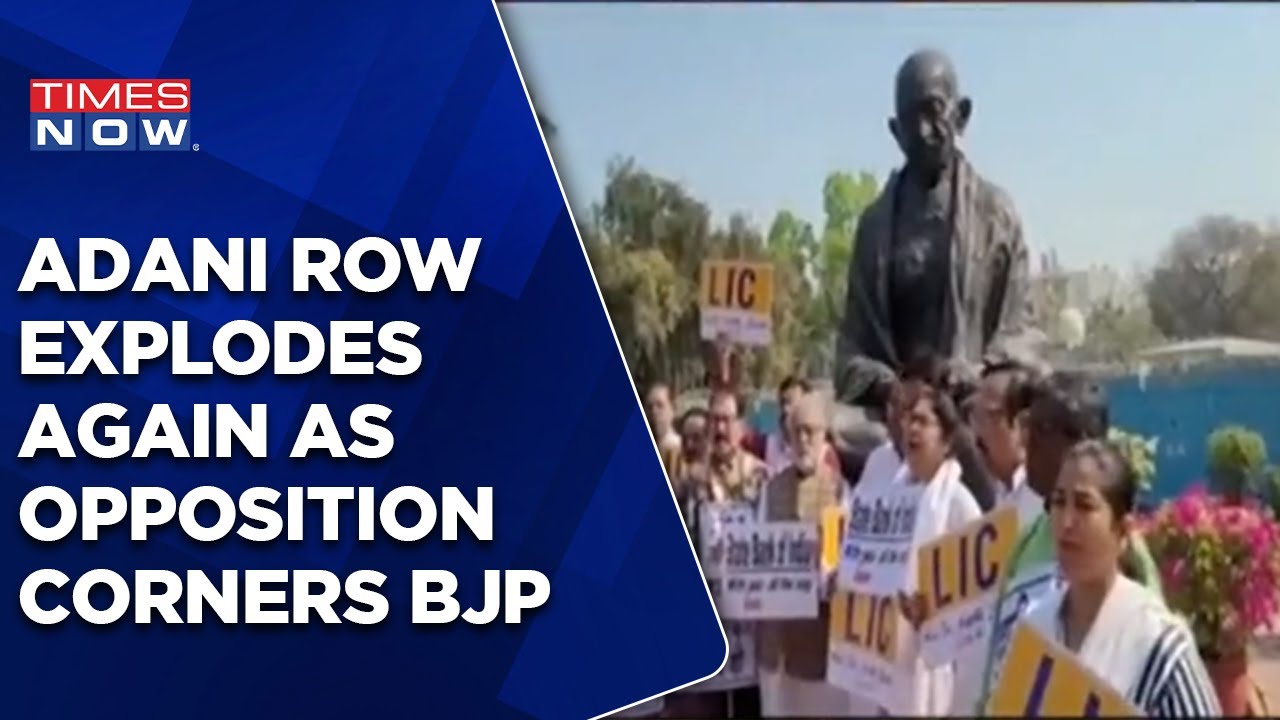 Adani Row Explodes Once Again, Opposition Attacks BJP | TMC Holds Separate Protest | Latest Updates