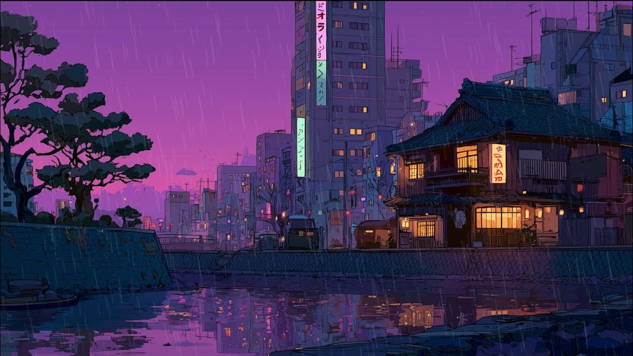 Gentle Rain Ambience 🌧️ Rainy Nights and Soft Memories 🎵 Chill Hours