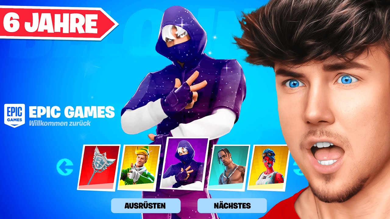 Ich logge mich in meine Alten Fortnite Accounts ein...