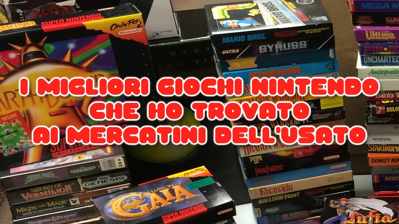 I Migliori GIOCHI NINTENDO che ho Trovato ai Mercatini dell'Usato
