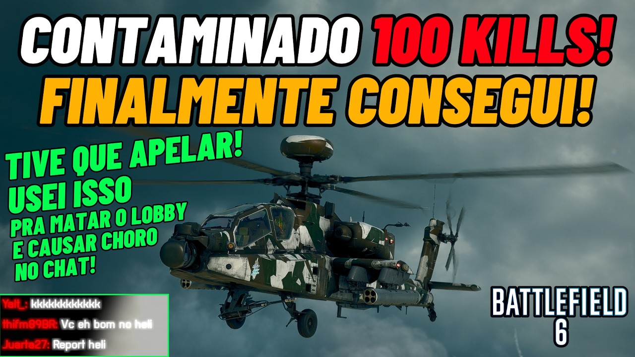🚁🤯💀 Battlefield 6 - Finalmente consegui 100kills no Mapa novo