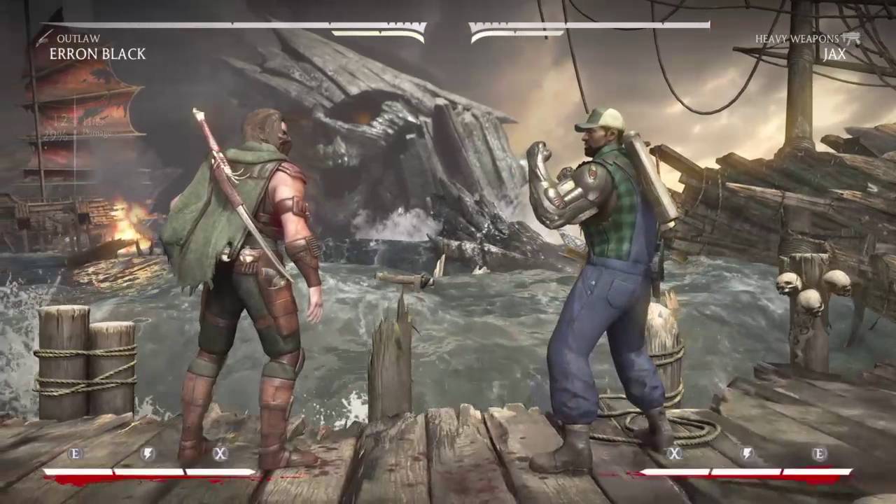 Mortal Kombat X: Erron Black [Outlaw] Setups and 41% Combo!