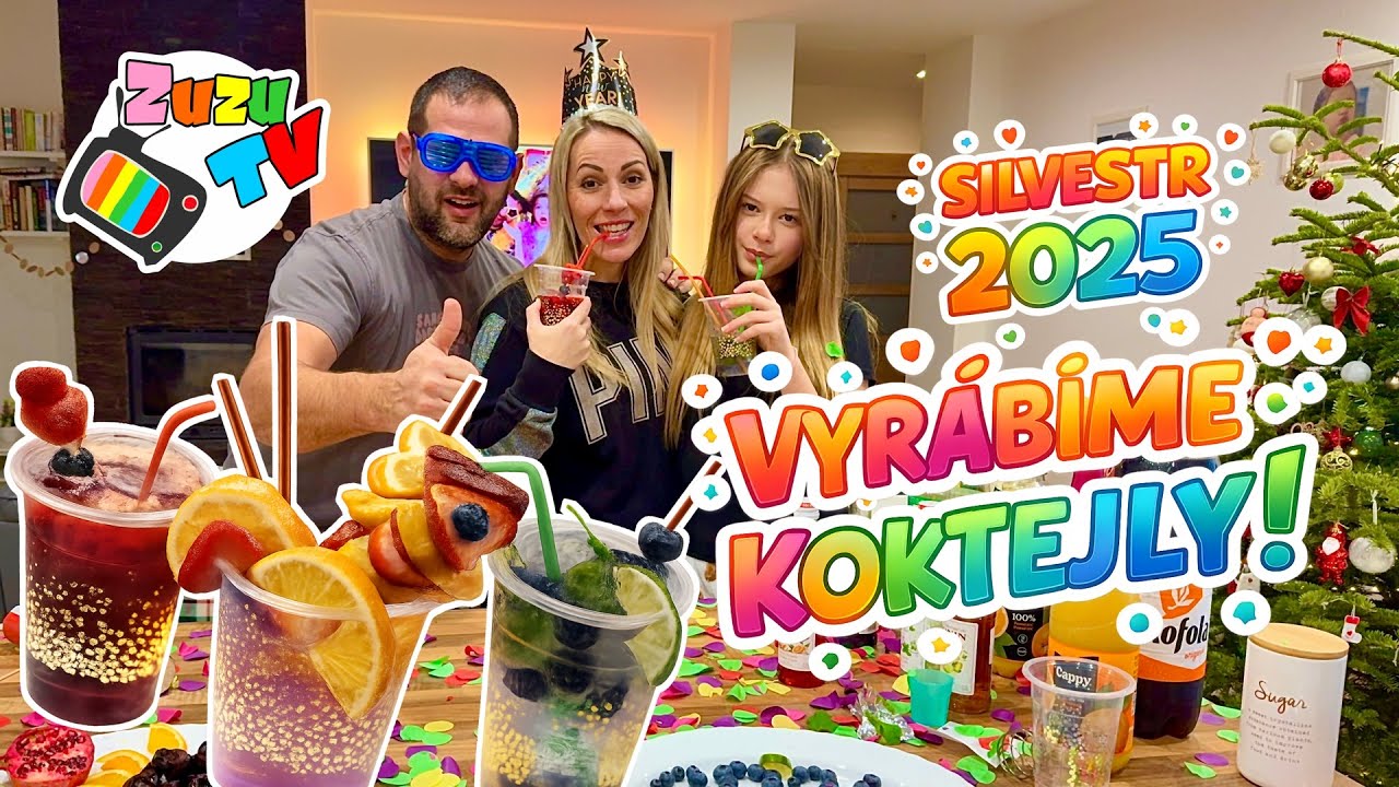 👉 ZUZKA vs TÁTA 🍹 Kdo namíchá lepší silvestrovský koktejl?!