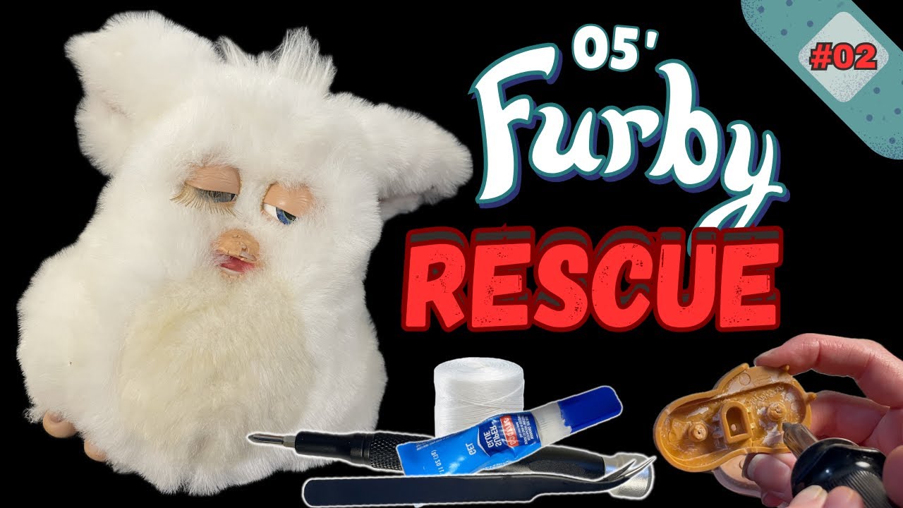 2005 Furby Foot Repair and Plastic mending Furby Rescue Part 2